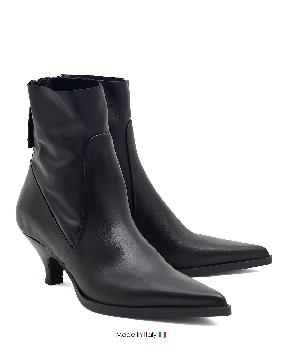 E4171 Black Boot Leather