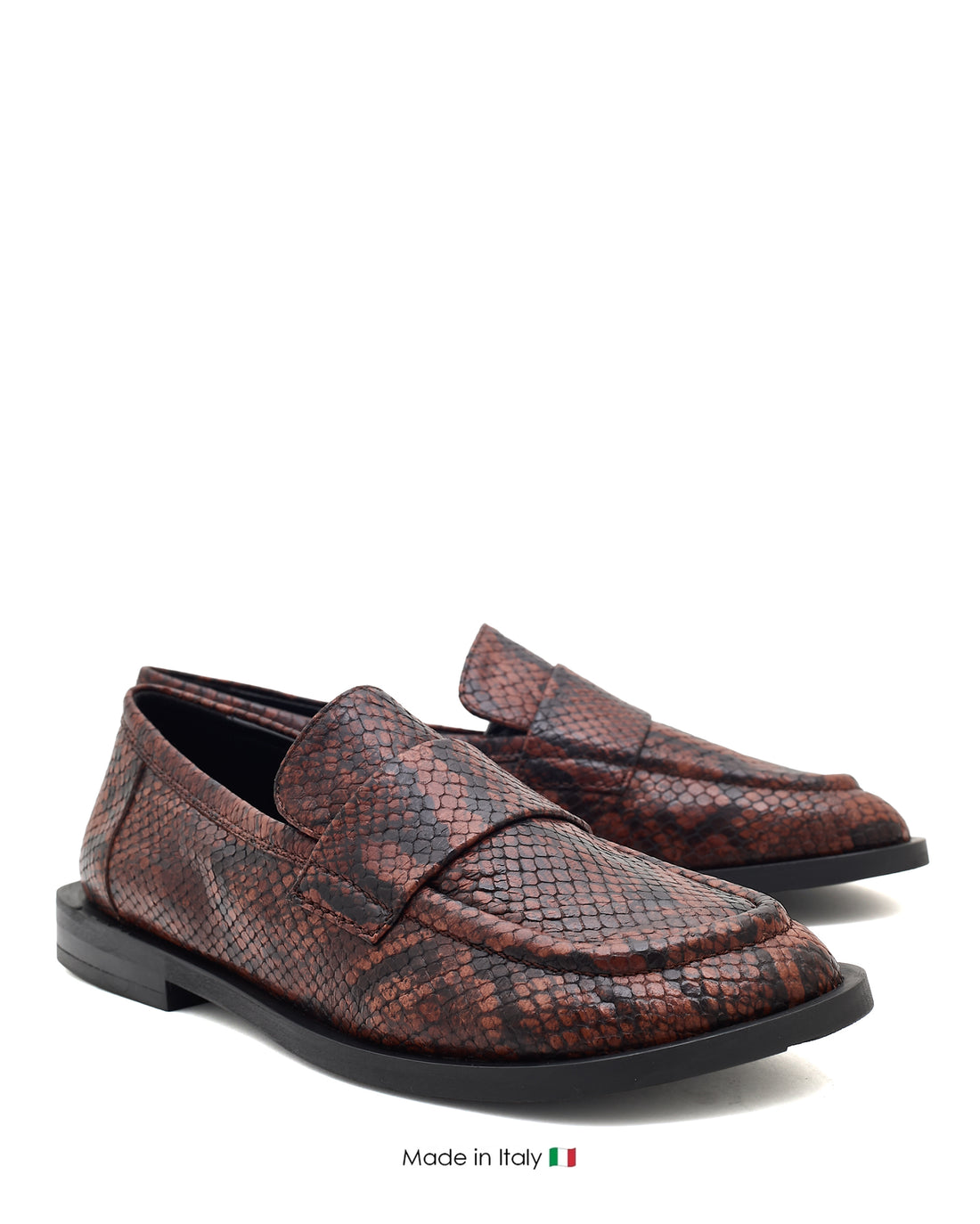 E4375 Brown Coffee Leather Loafer