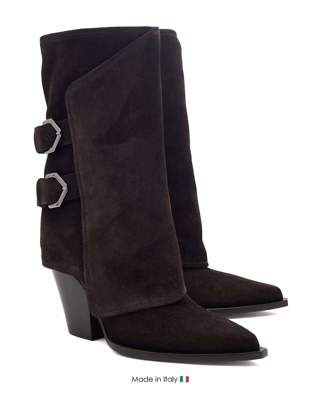 E4491 Dark Brown Boot  Suede