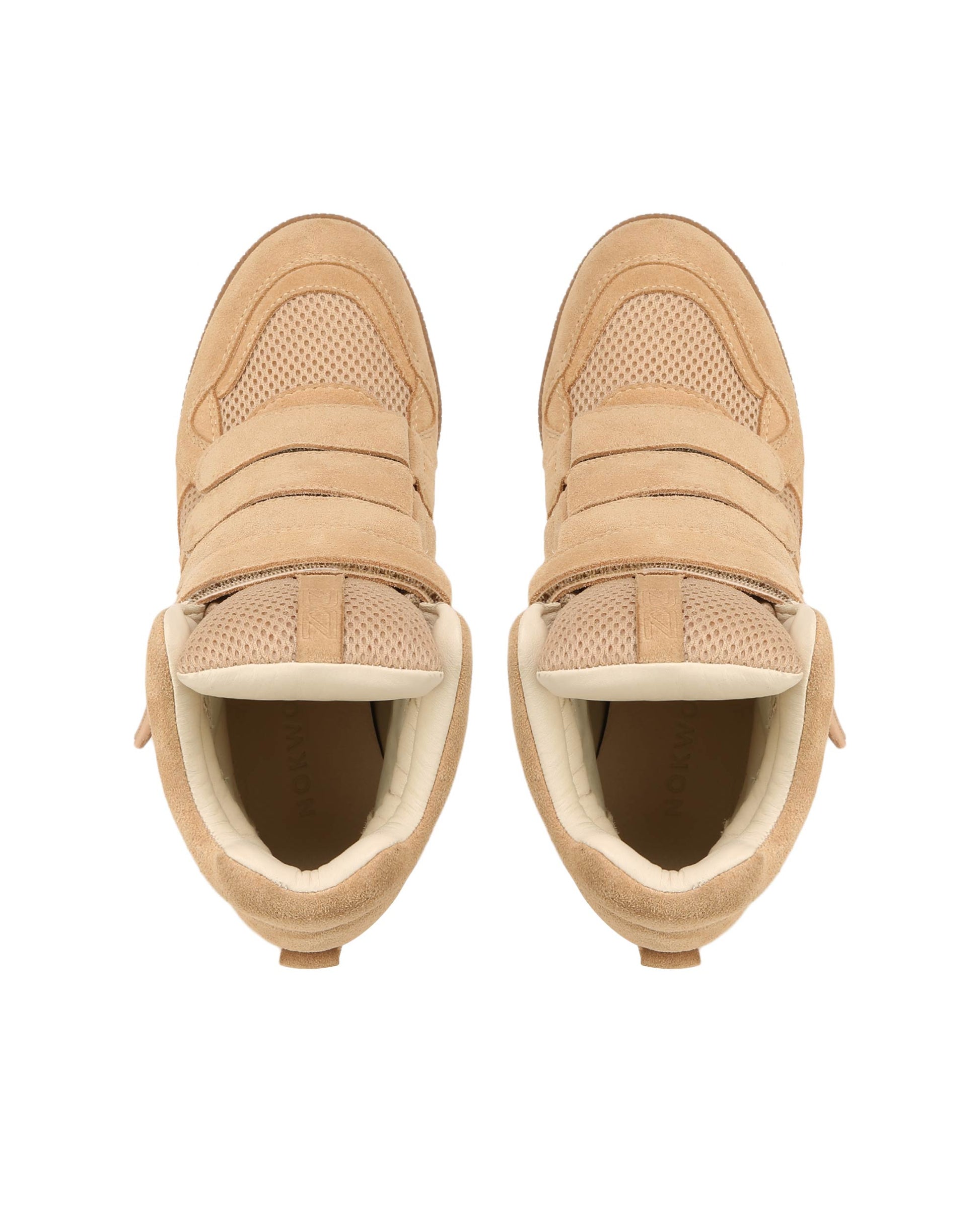 Envy Beige Mesh/Suede - top view