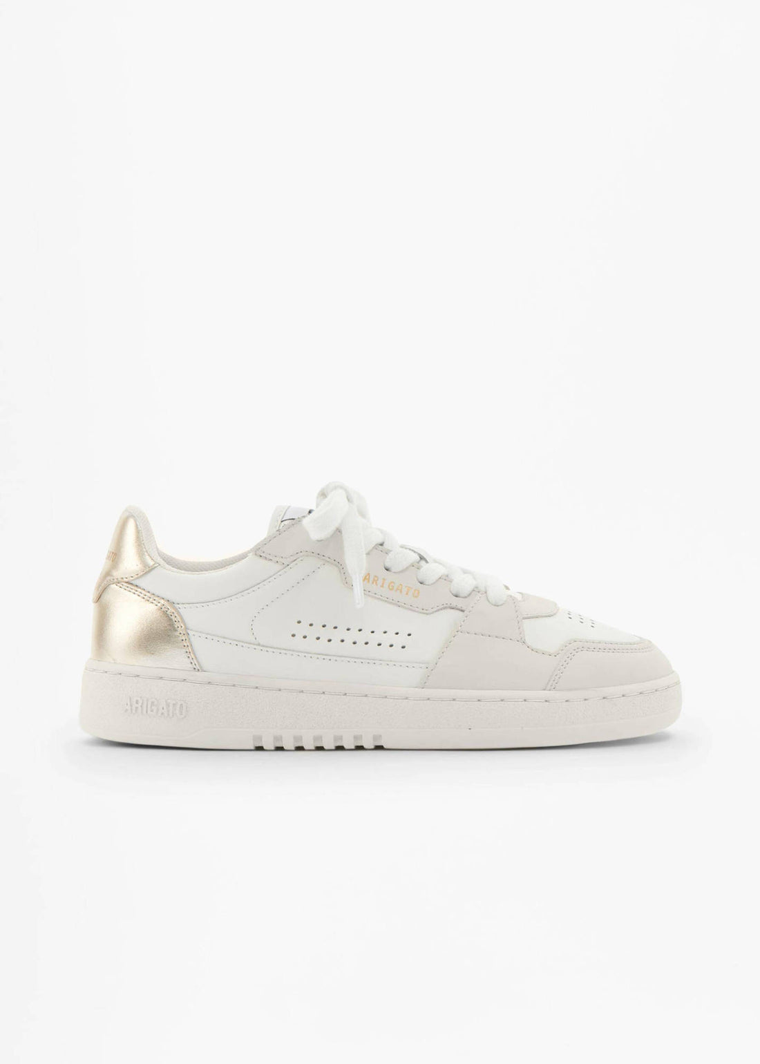 W Dice Lo Sneaker White/Gold Leather/Suede