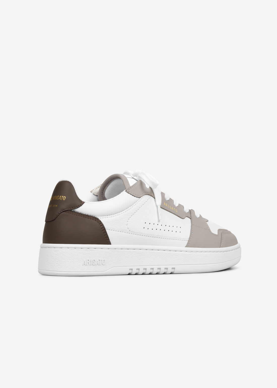 M Dice Lo Sneaker White/Dark Brown Leather/Suede