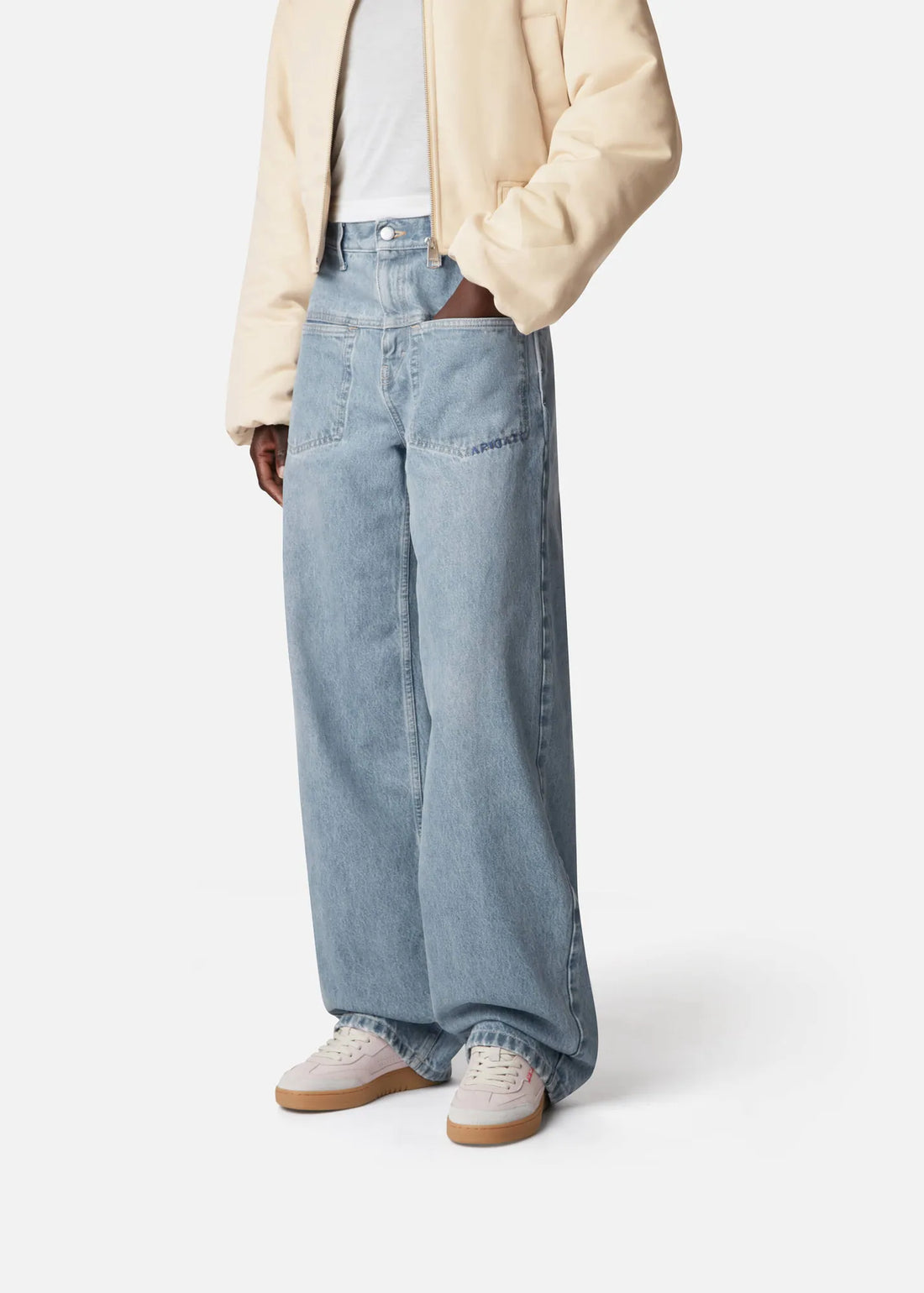 W Dice T-Toe Sneaker Light Beige/Dark Tan F3626004