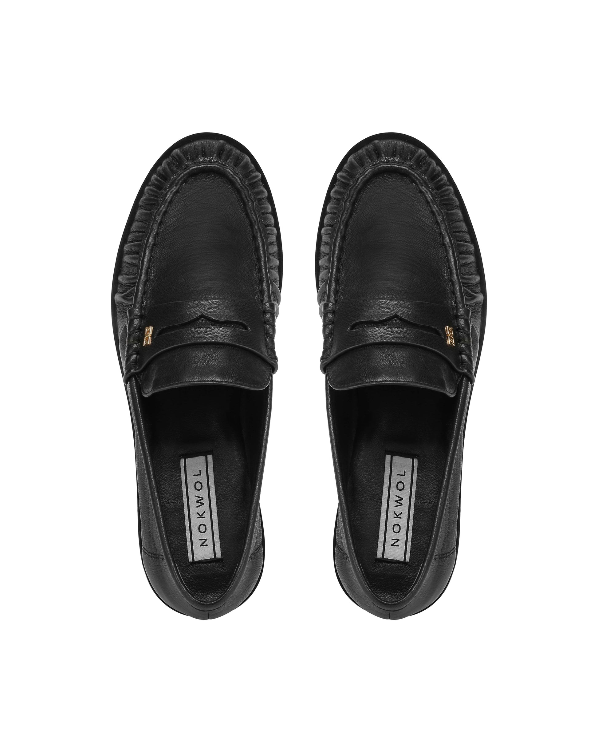 Haven Black Athena Loafers - top view