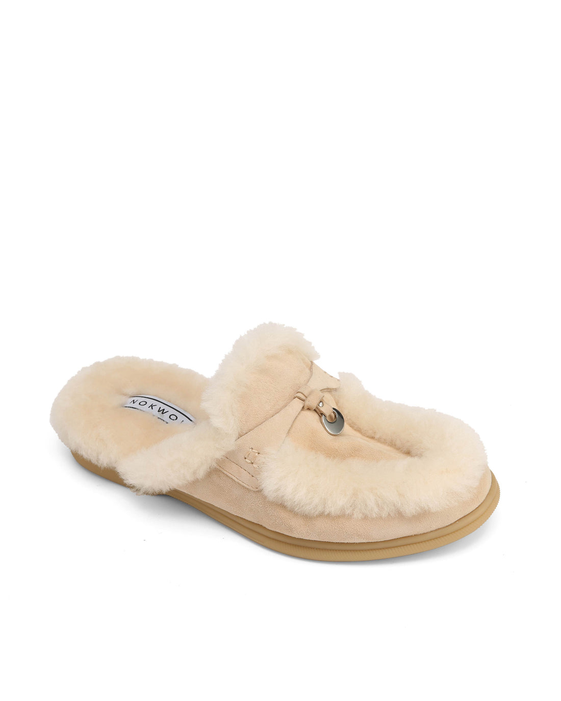 Jessie Fur Beige Suede