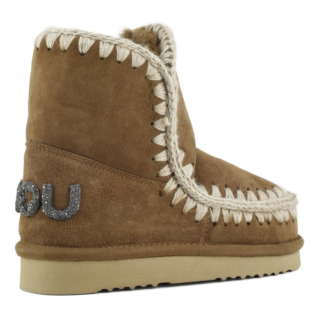 Eskimo 18 Glitter Logo Cognac Suede MU.FW101050A
