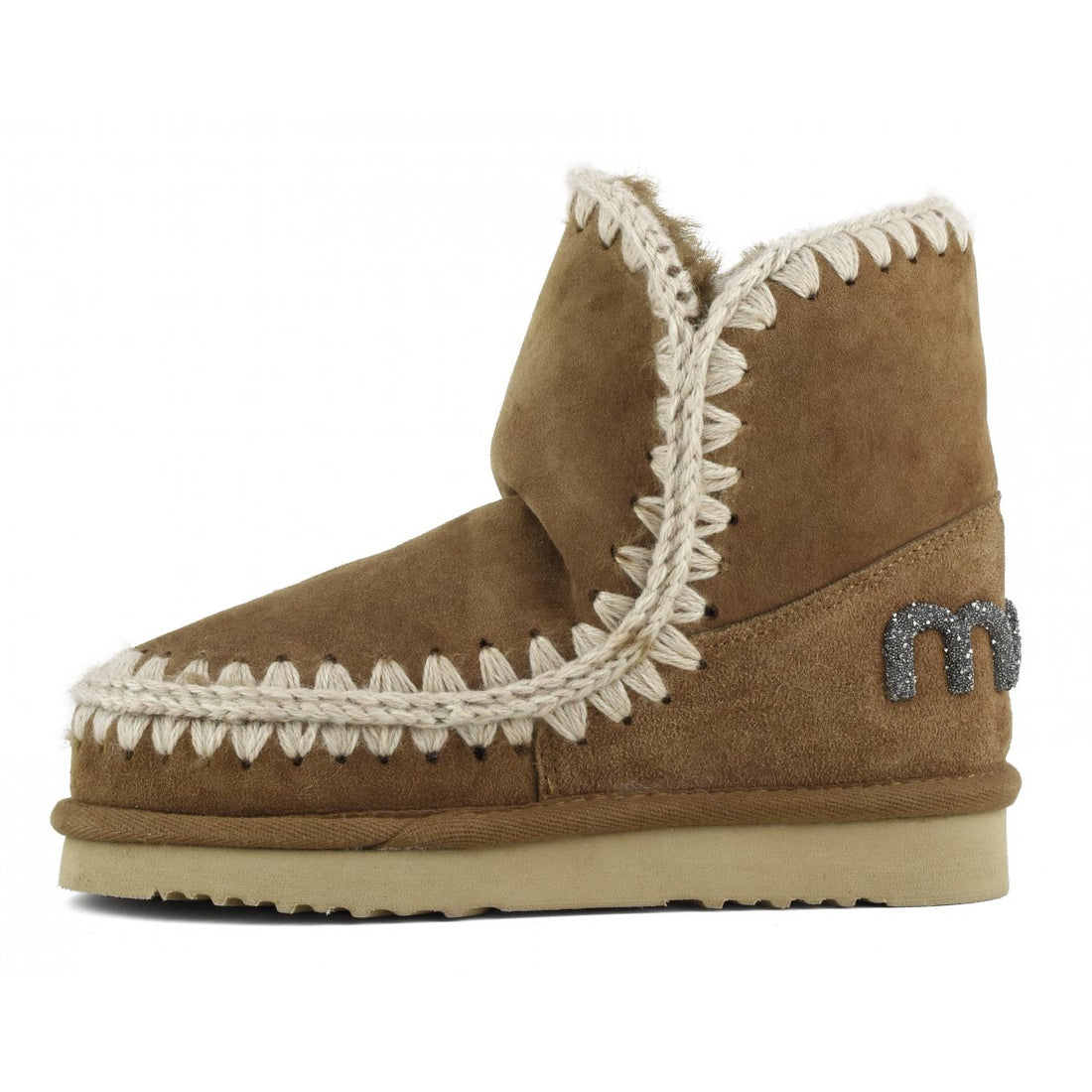 Eskimo 18 Glitter Logo Cognac Suede MU.FW101050A
