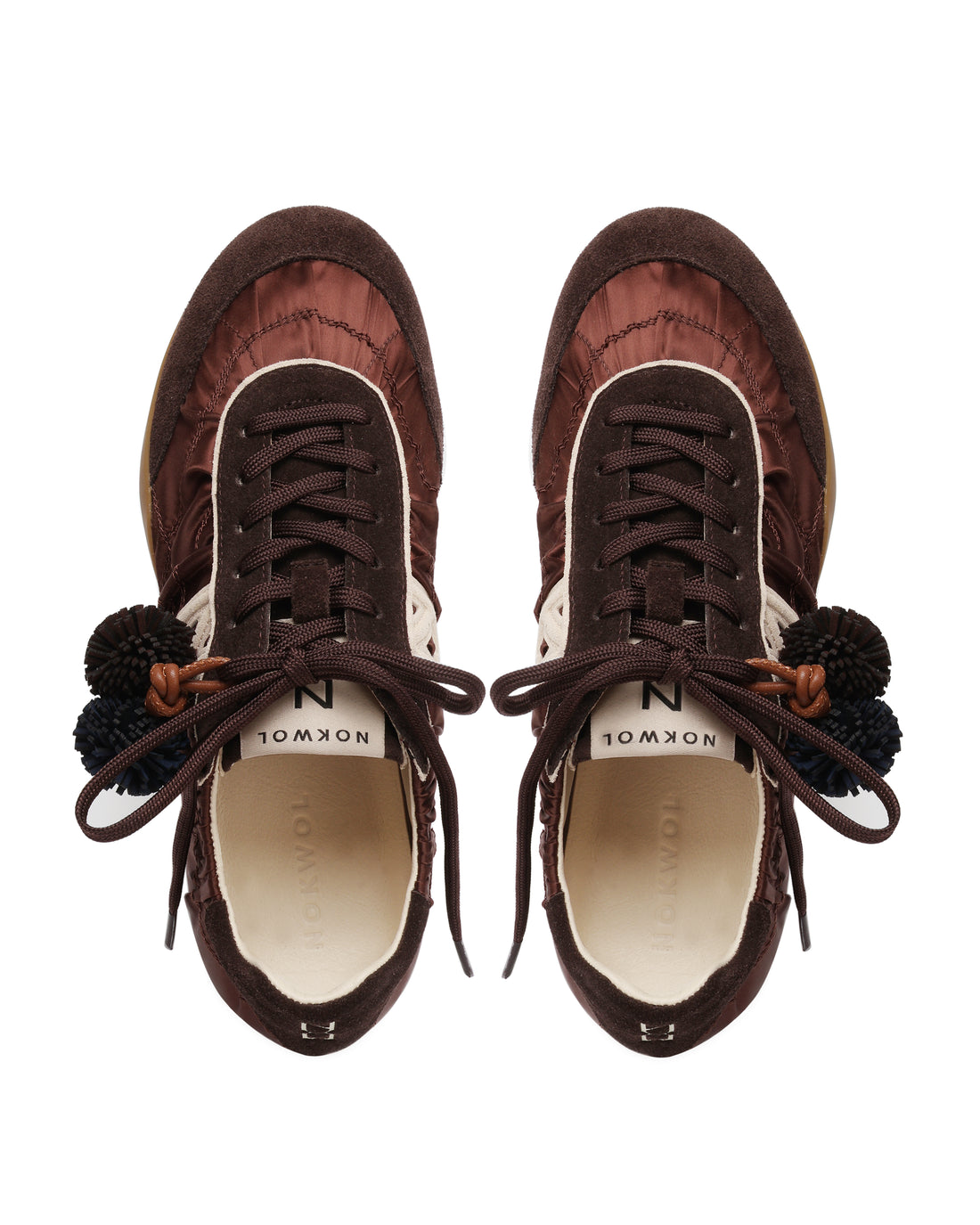 Mystic Satin Brown Suede