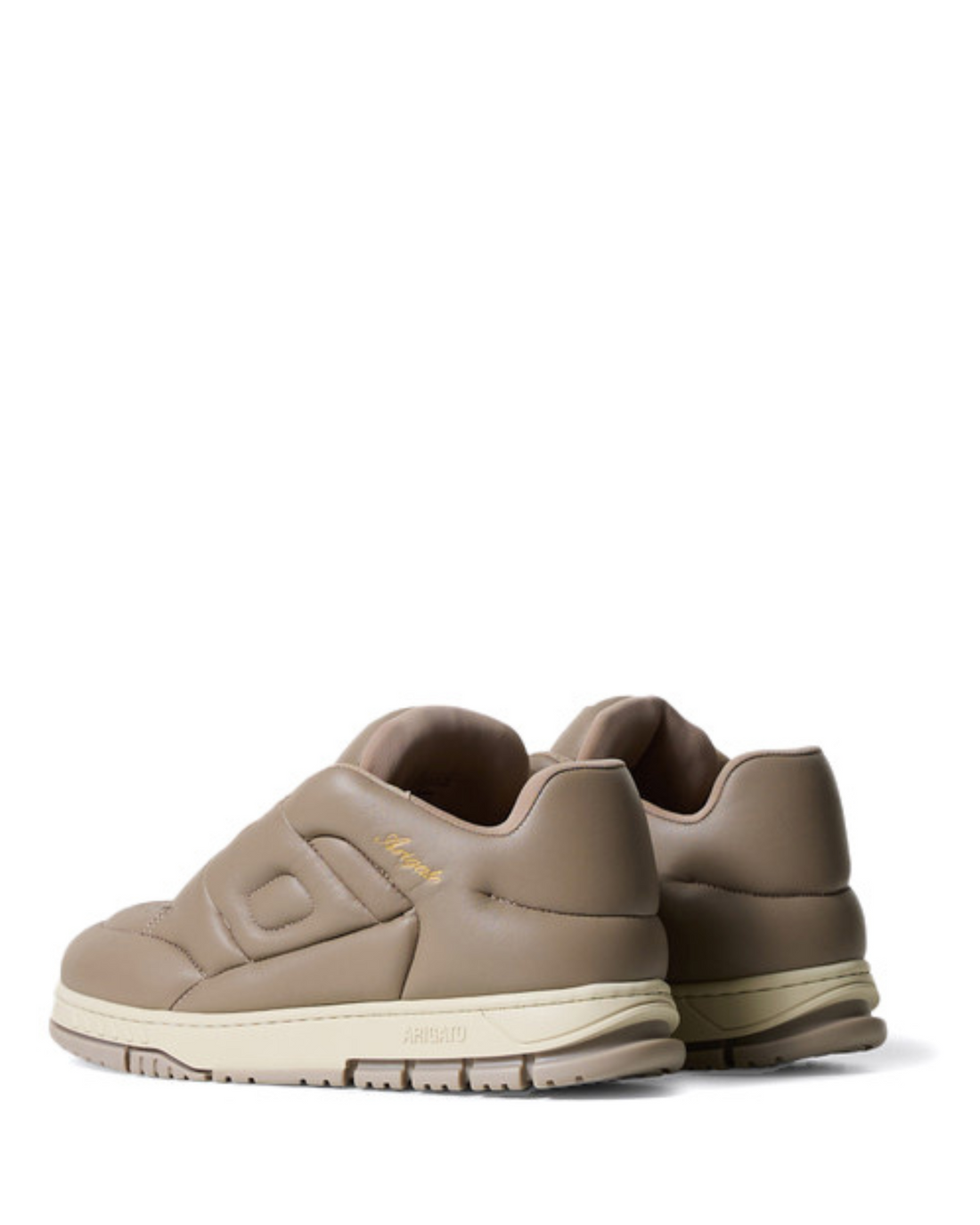 W Area Puff Puff Lt Brown Beige Leather