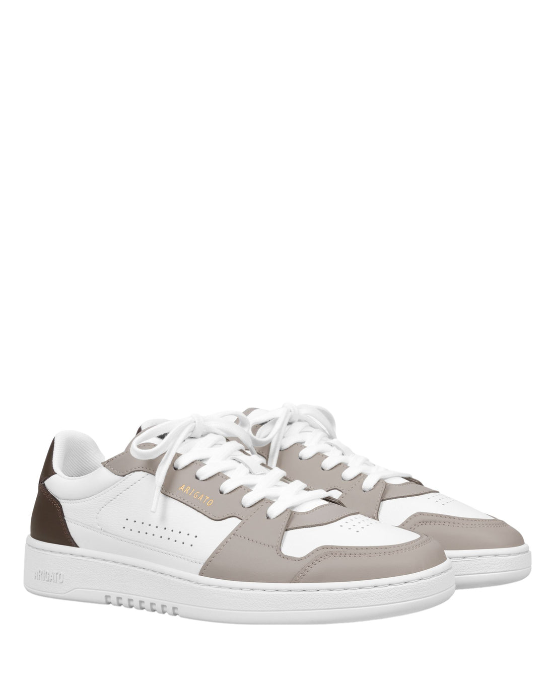 M Dice Lo Sneaker White/Dark Brown Leather/Suede