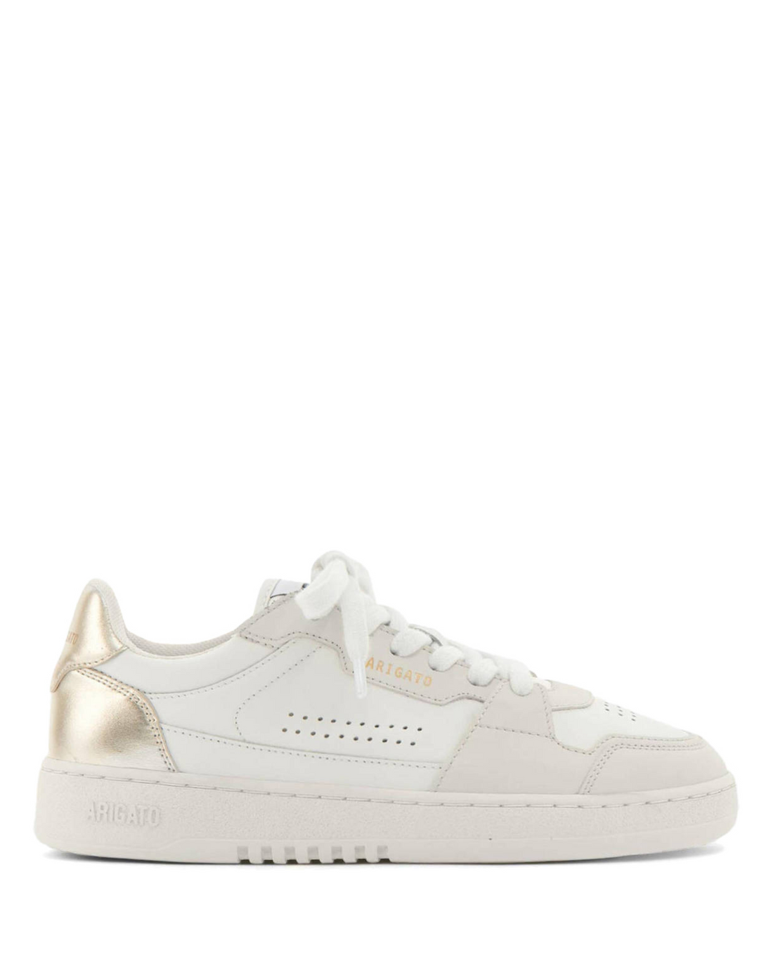 W Dice Lo Sneaker White/Gold Leather/Suede