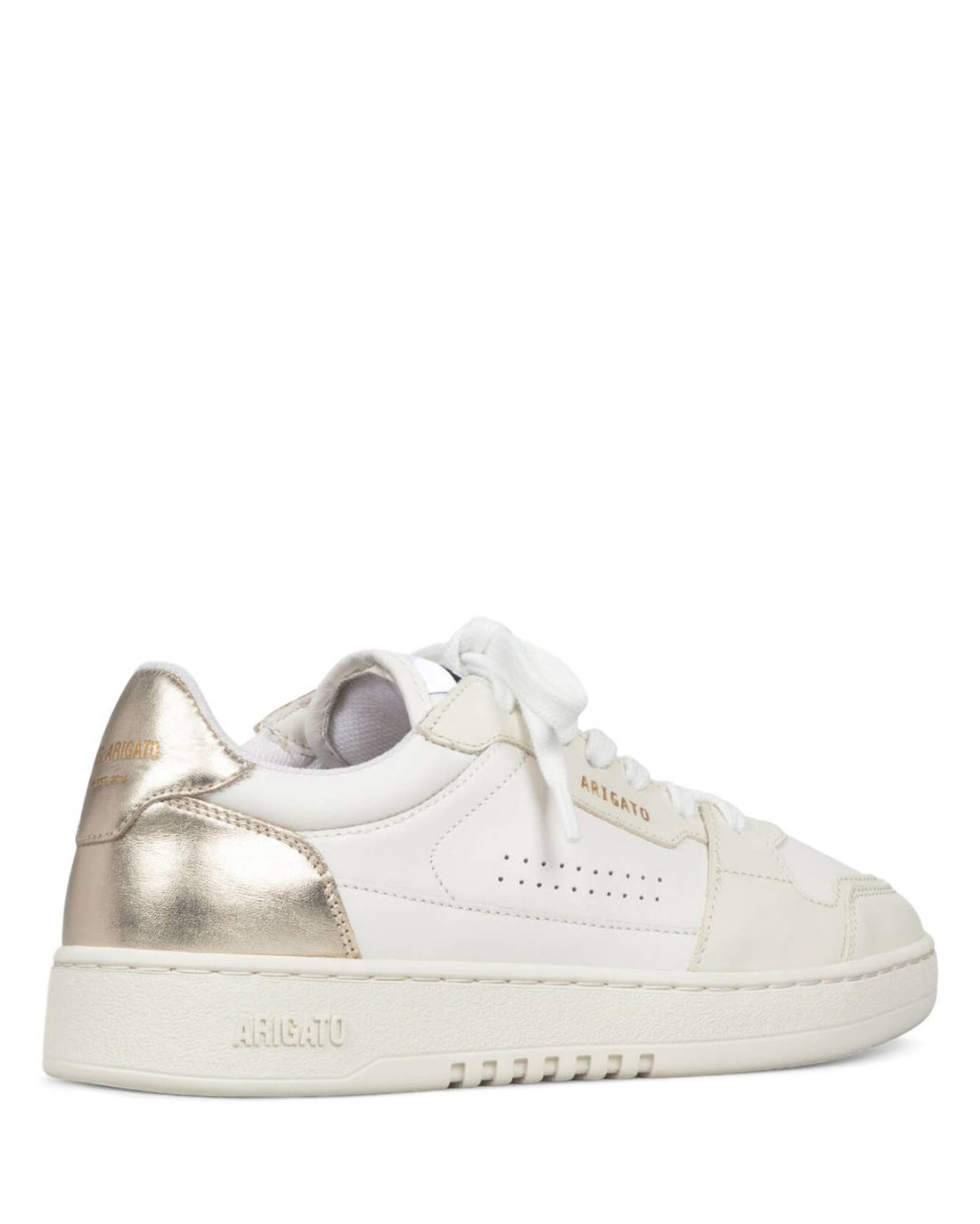 W Dice Lo Sneaker White/Gold Leather/Suede