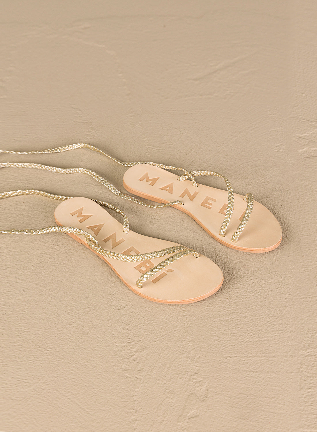 Braided Sandal Silver Leather