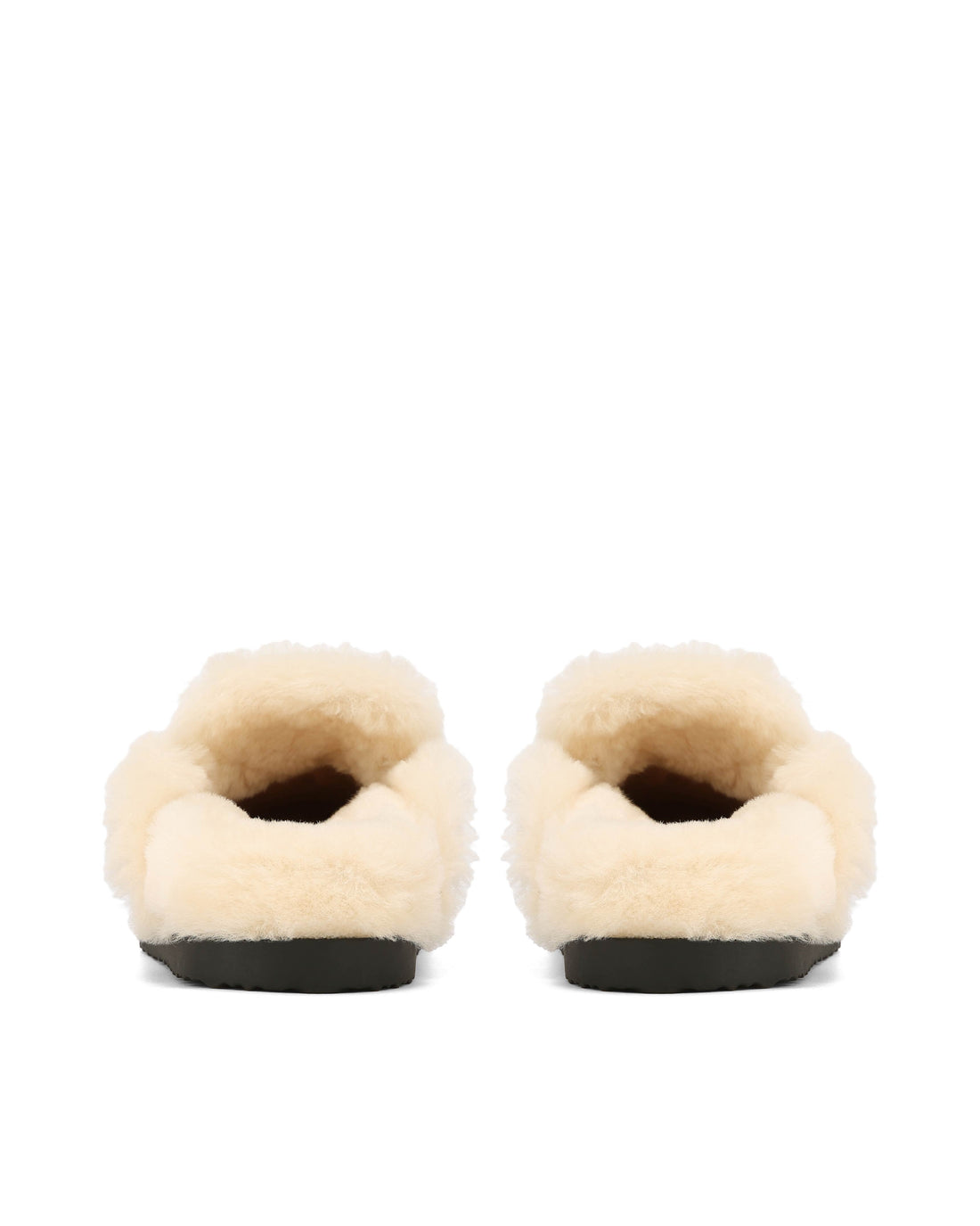 Toby Fur Mushroom Suede Mules - Nokwol
