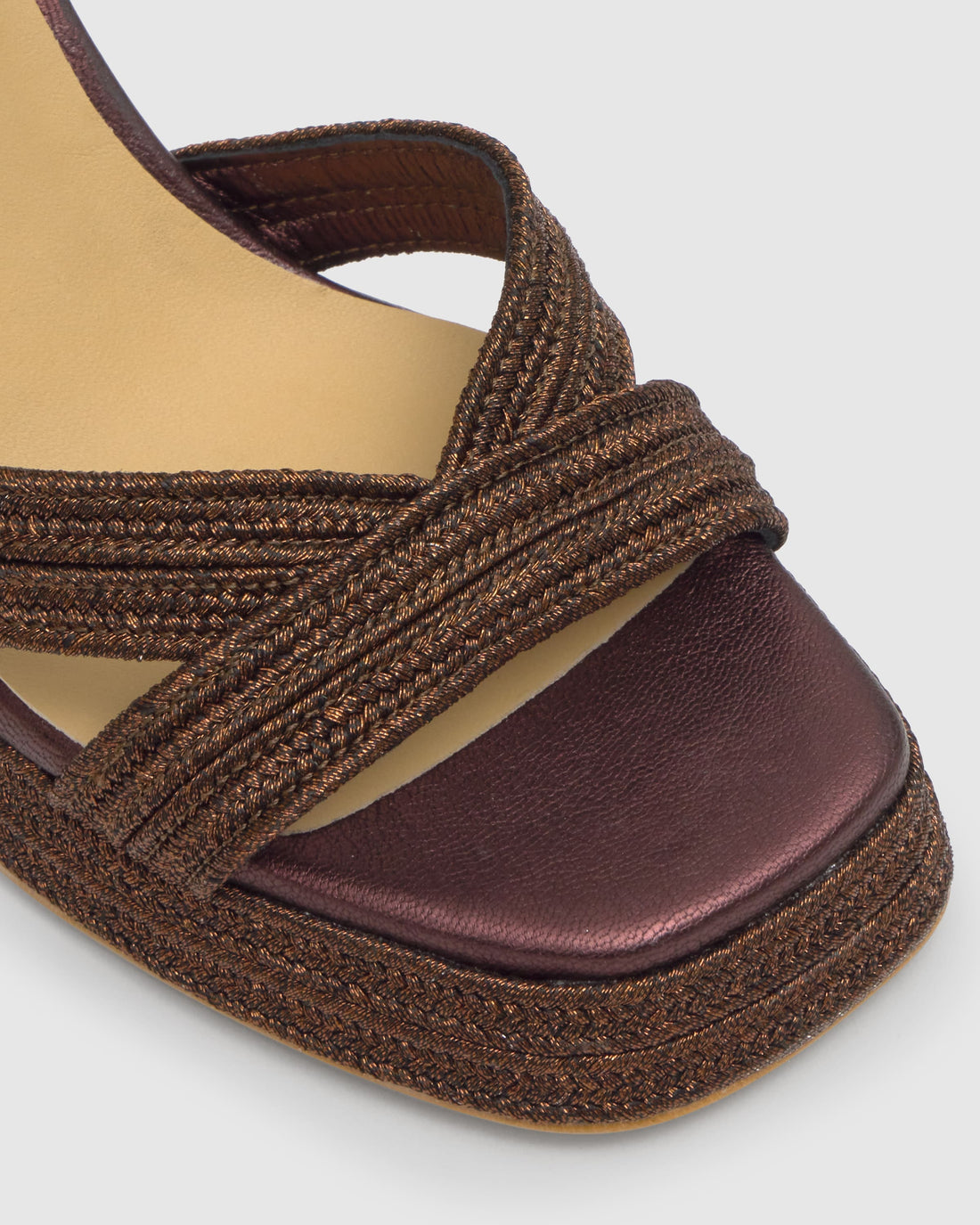 Valle Marron Osc Platform Sandal