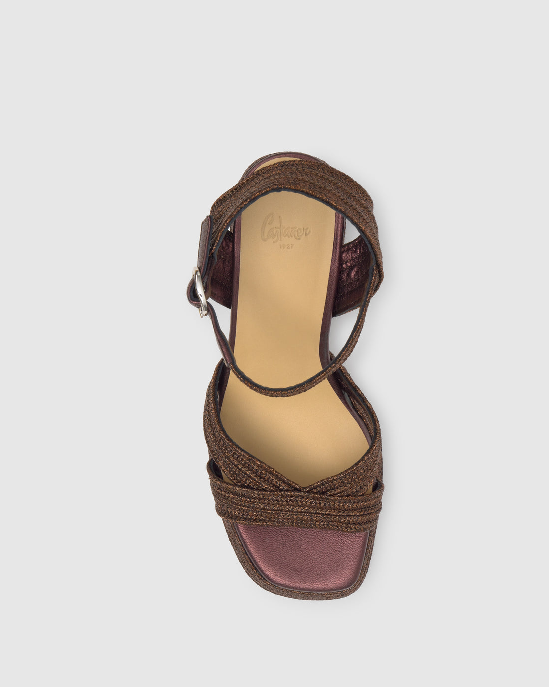 Valle Marron Osc Platform Sandal