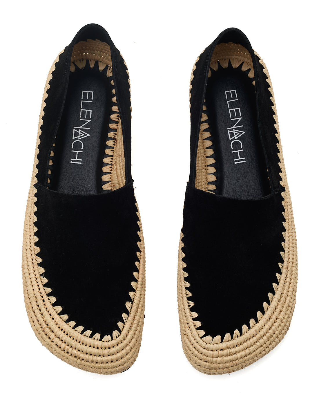 E4613 Velour Nero/Ric Ecru