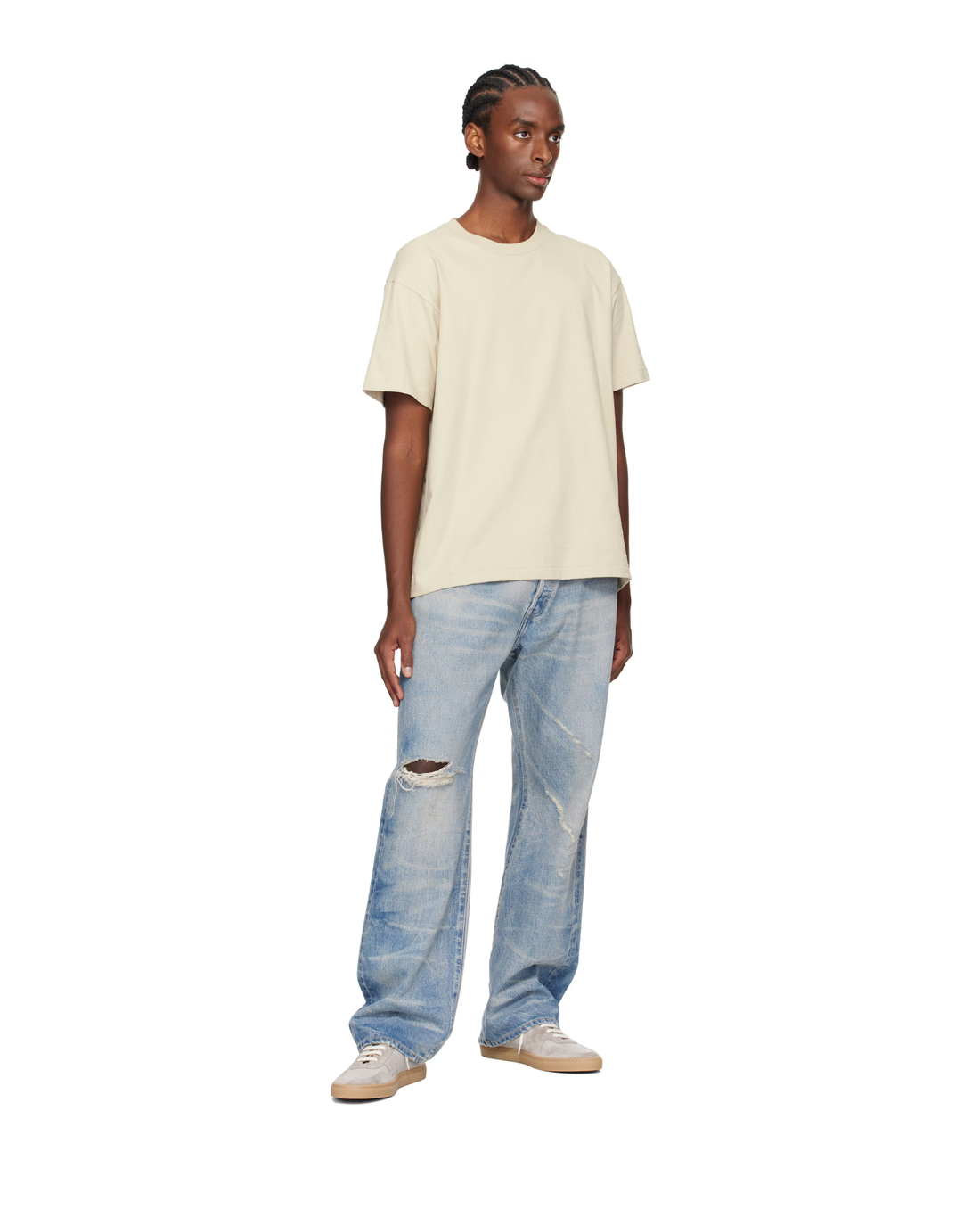 Bball Duo Slim Grey Leather/Suede 2484 7543