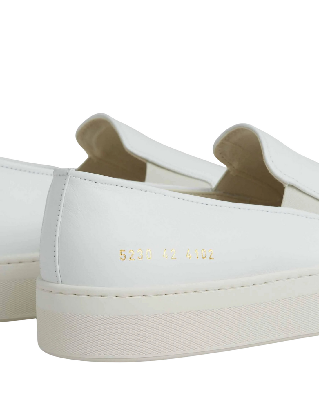 Slip On In Leather Off White Leather 5230 4102