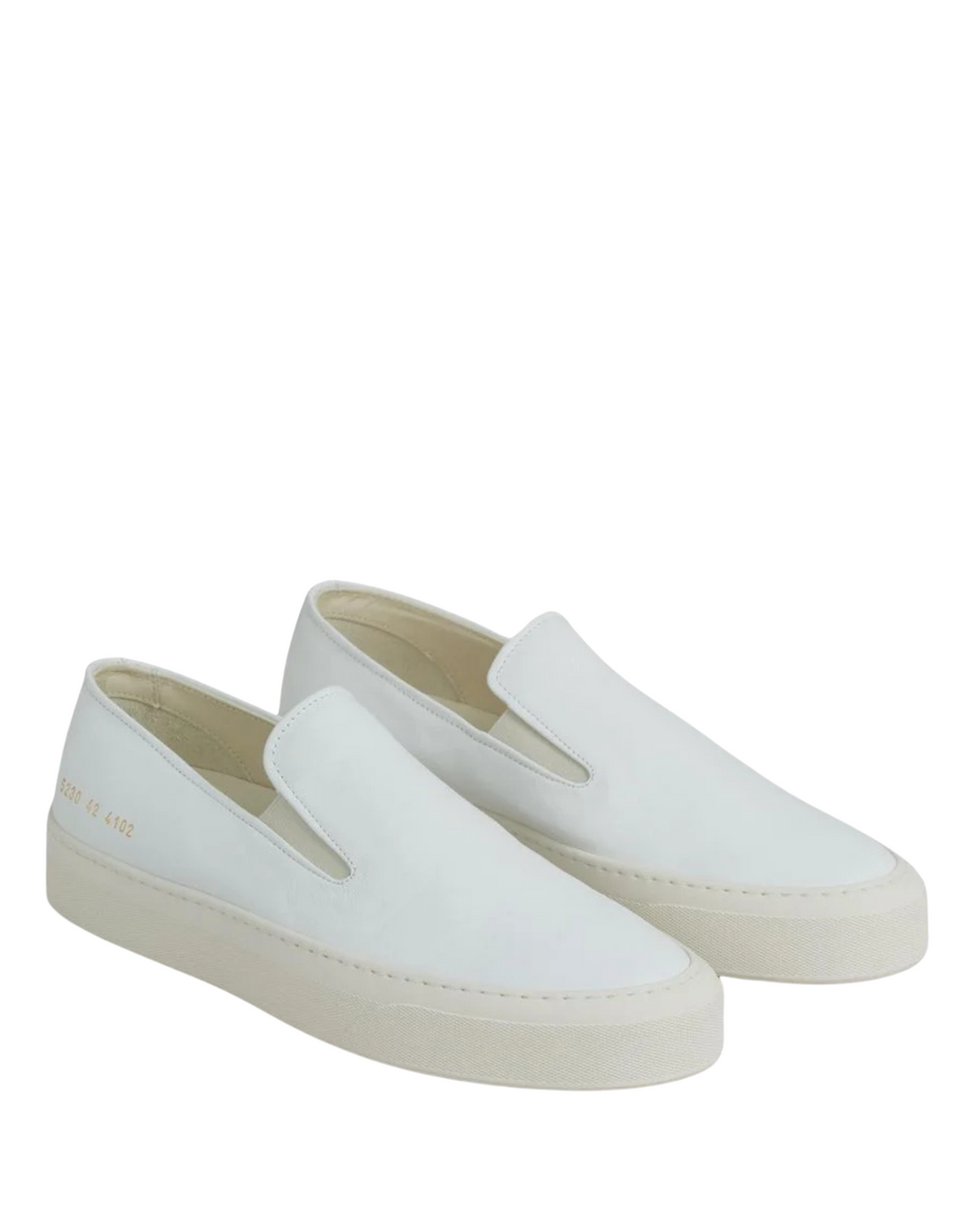 Slip On In Leather Off White Leather 5230 4102